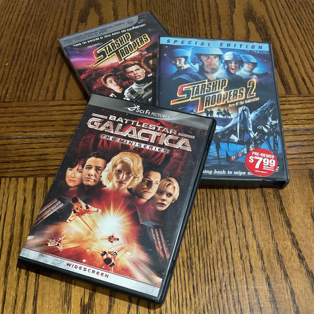 Starship Troopers 1 & 2 and Battlestar Galactica